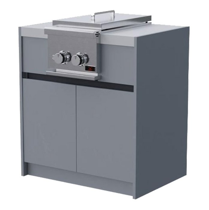 Whistler Fairford Outdoor Kitchen Grey Side Burner & Cabinet