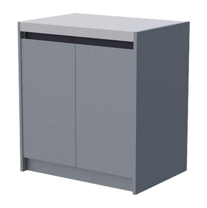 Whistler Fairford Outdoor Kitchen Grey Gas Bottle and Bin Cabinet