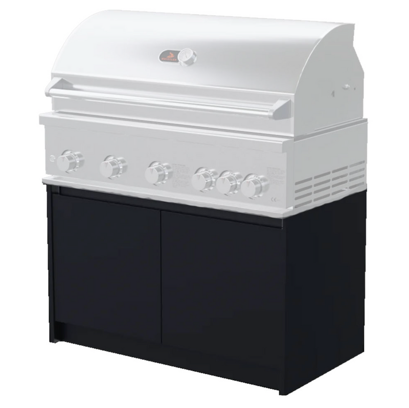 Whistler Fairford Outdoor Kitchen Black 5 Burner Under Grill Cabinet (The BBQ is NOT included) 106.6cm