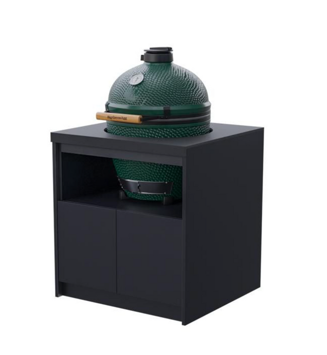 Whistler Fairford Black Outdoor Kitchen with Green Egg | 5M Full Length Setup