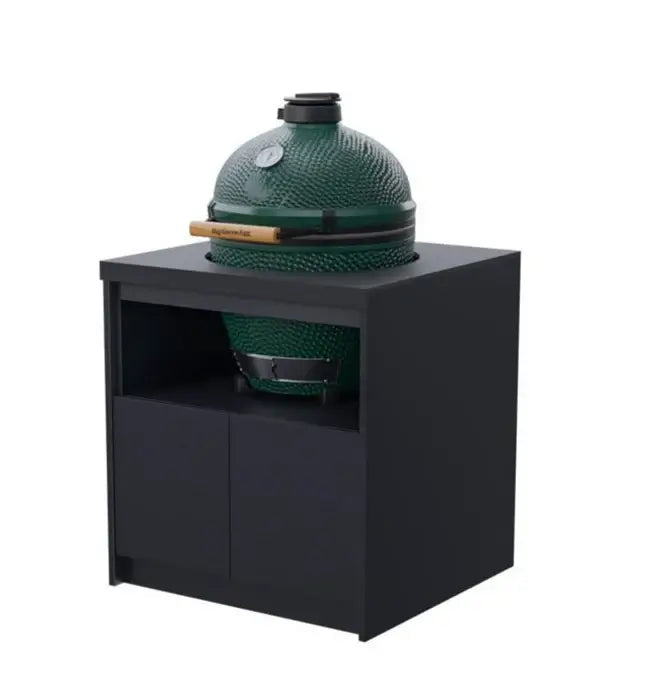 Whistler Fairford Outdoor Kitchen Black 18" Green Egg & Cabinet 80cm