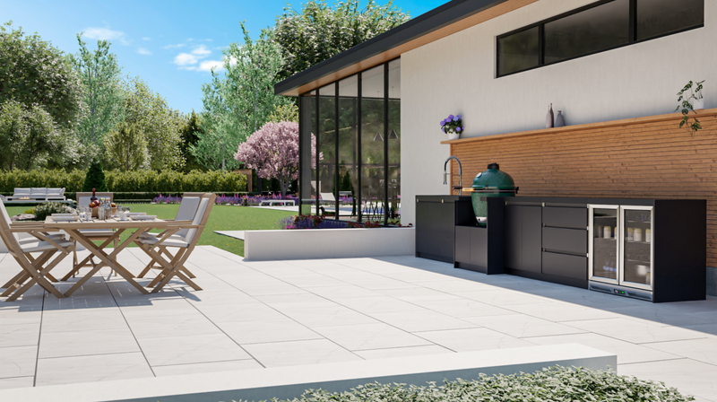 Whistler Fairford Black Outdoor Kitchen | 5M Full Length Setup