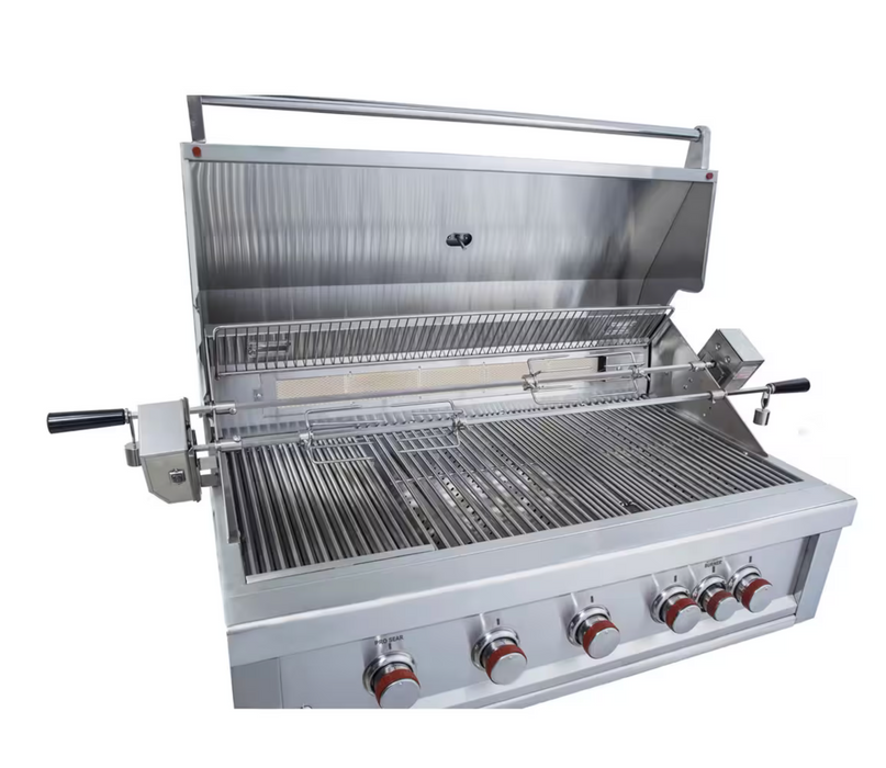 Sunstone Sun Series 5 Burner Gas Grill with Infrared + Rotisserie Kit