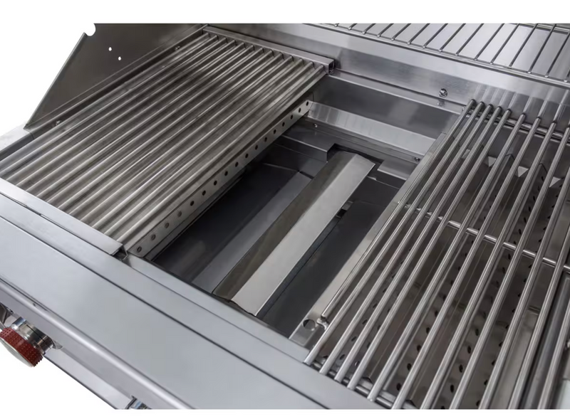 Sunstone Ruby Series 5 Burner Gas Grill with Infrared Rear Burner, Rotisserie Kit, and Cover