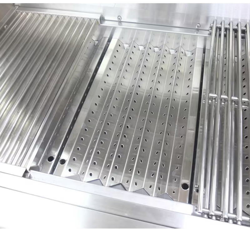 Sunstone Ruby Series 5 Burner Gas Grill with Infrared Rear Burner, Rotisserie Kit, and Cover