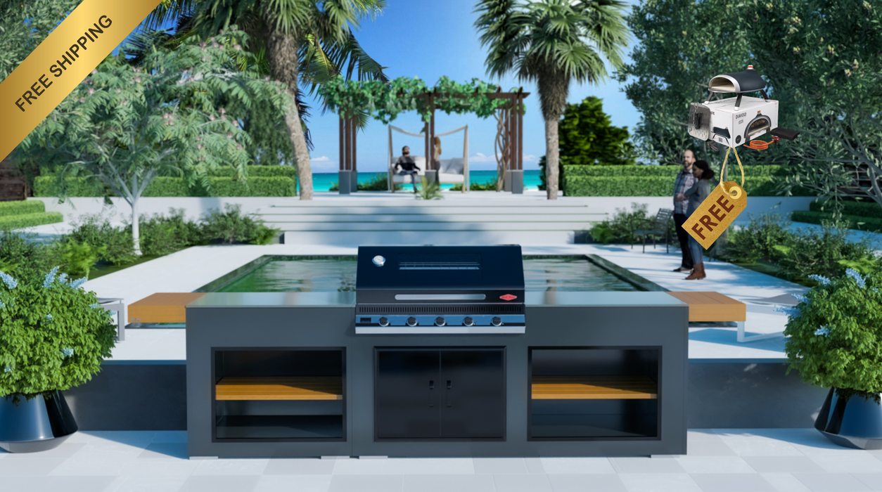 Grillandia Outdoor Kitchen BeefEater Discovery 1100 5 Burner + Weather Cover - 2.5M