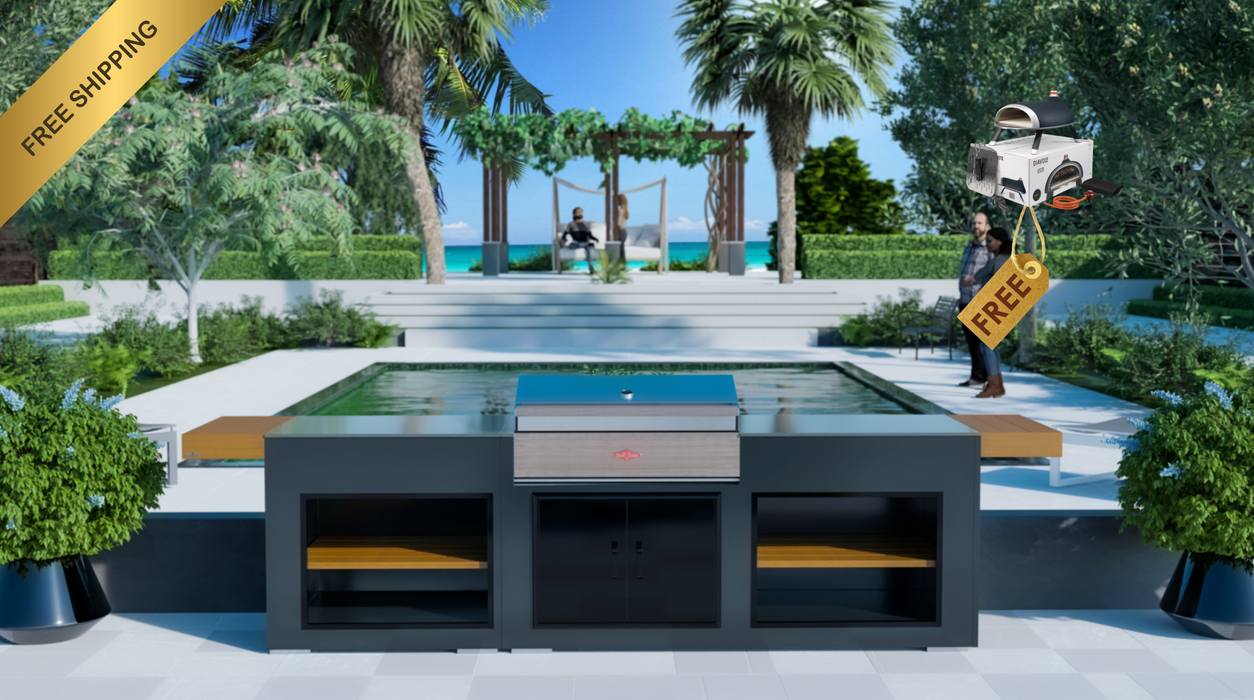 Grillandia Outdoor Kitchen Beefeater Discovery 1500 5 Burners + Weather Cover - 2.5M