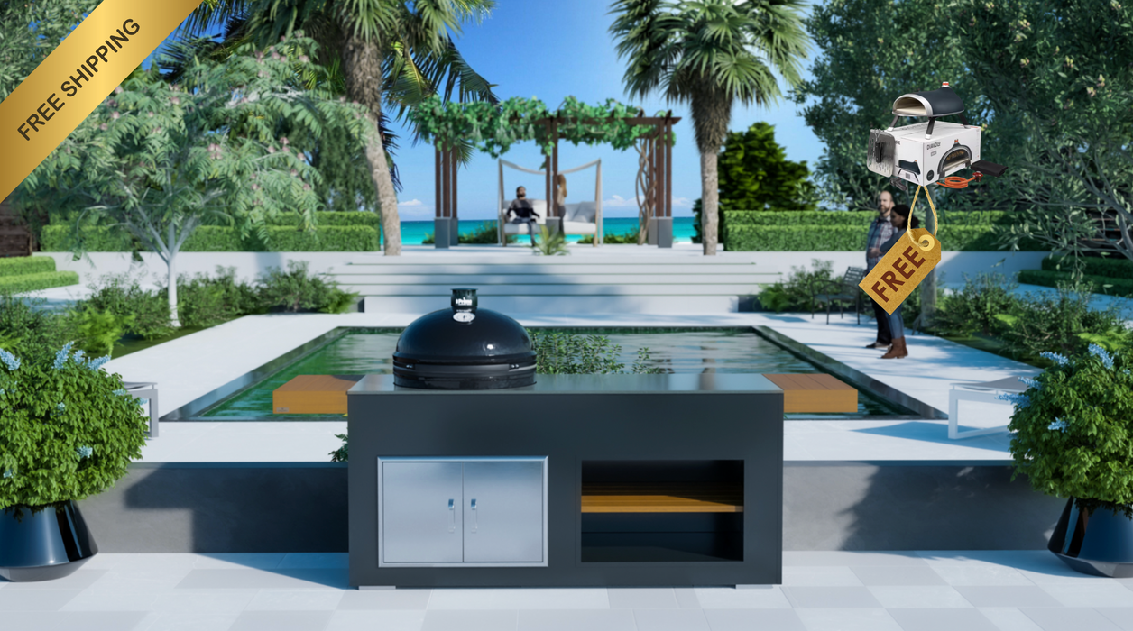 Grillandia Outdoor Kitchen With Primo Ceramic Charcoal Grill XL400 - 2M