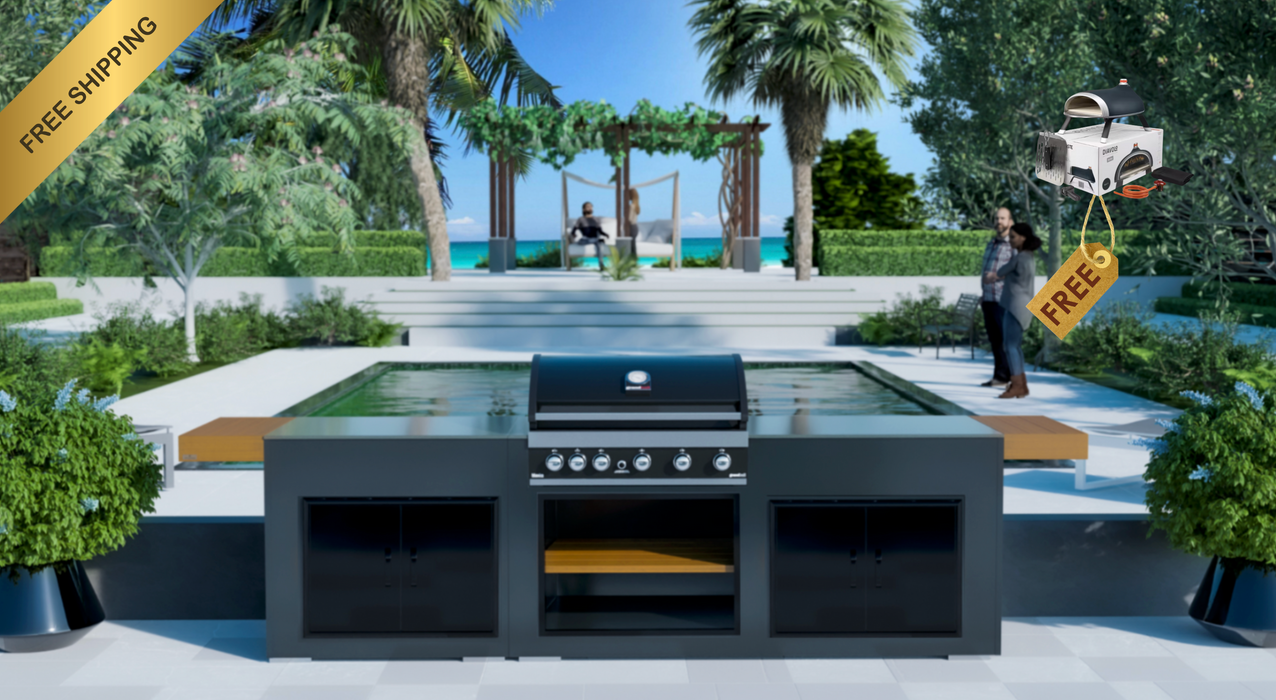 Grillandia Outdoor Kitchen Grandhall Maxim G5 - Double Doors + Weather Cover - 2.5M