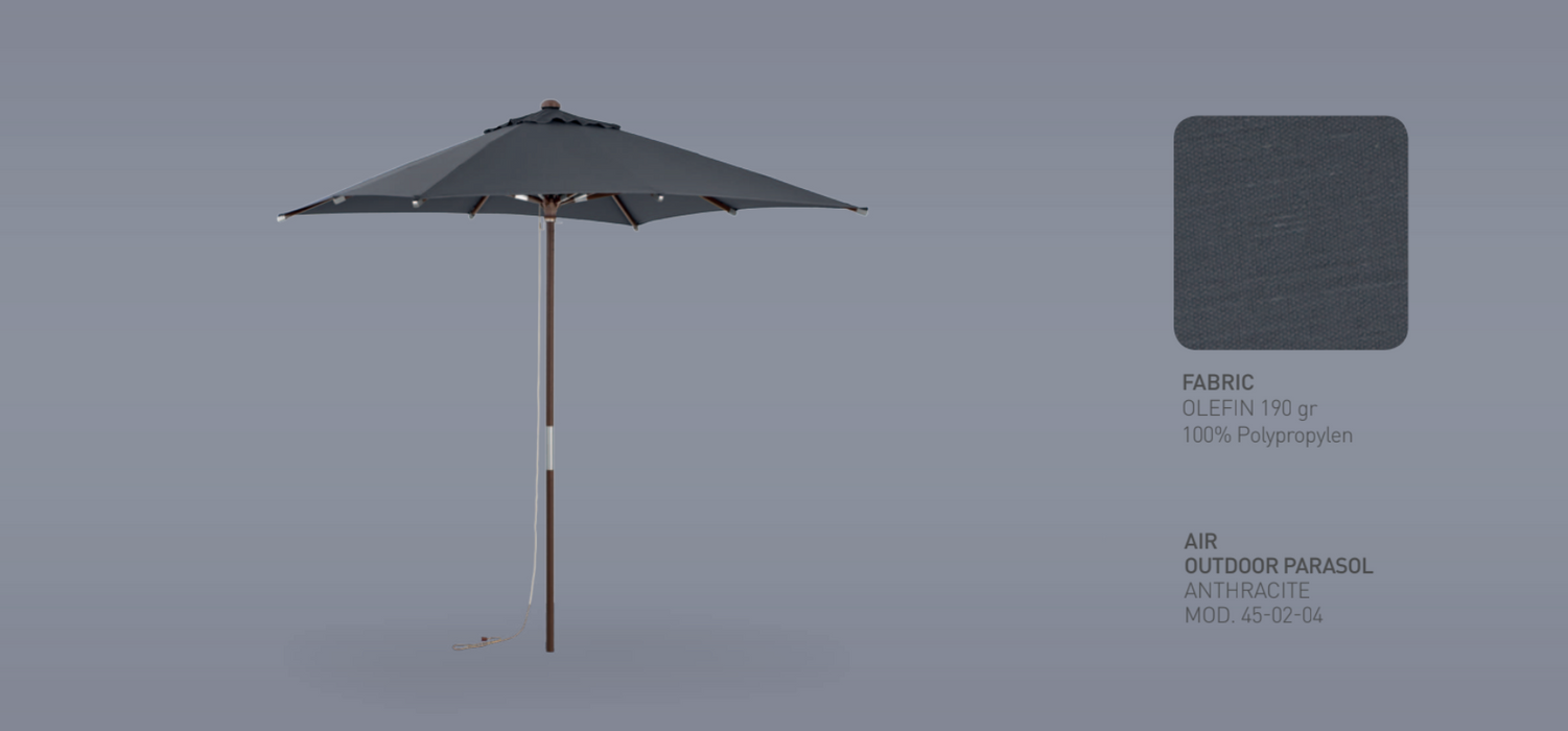 Luxurious Air anthracite Outdoor Parasol