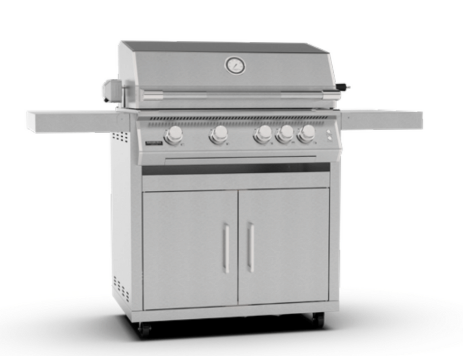 Brabura Fusion 400 Stainless Steel Built-In Gas BBQ with cart