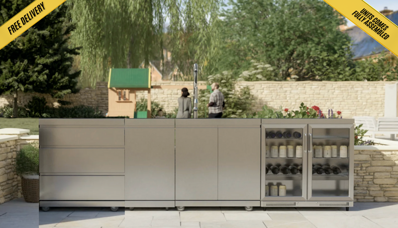 Whistler Outdoor Cabinets Sink, Fridge Triple Drawer & Gas Bottle Cabinet