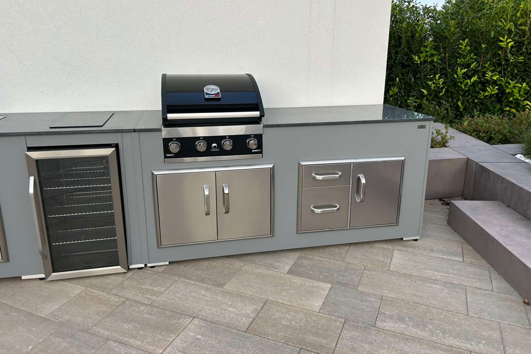 Grillandia Outdoor kitchen Curve Shape + Entertainment Center 3.5M x 3M