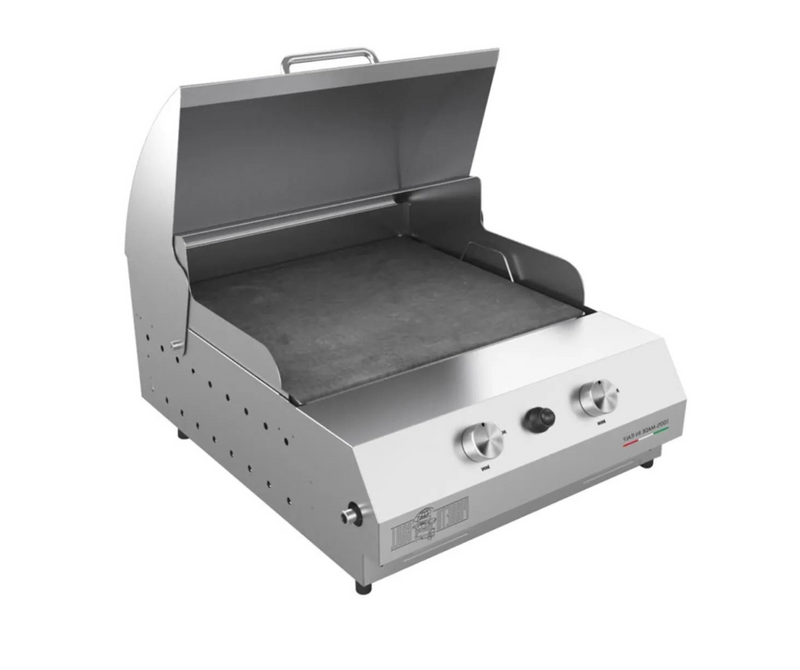 Barbecue Grill - Fry Top 500 High 2-burner, built-in with soapstone