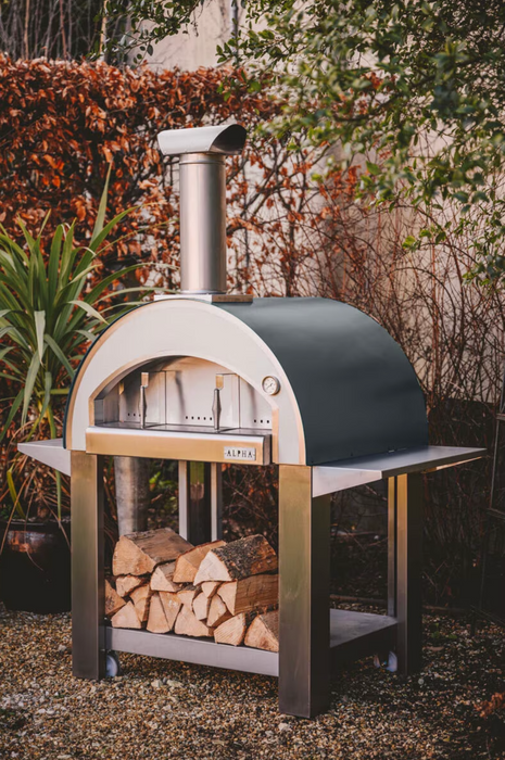 Alpha Pro Grande Wood-Fired Pizza Oven Bundle + Cover | Anthracite