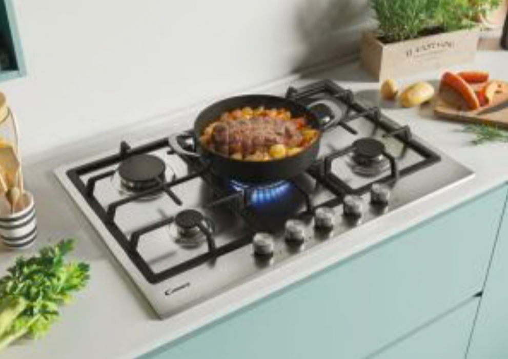 Candy CHG74WPX 5 Gas Burner Hob 75cm Stainless Steel