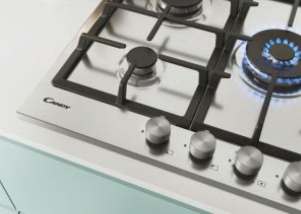 Candy CHG74WPX 5 Gas Burner Hob 75cm Stainless Steel