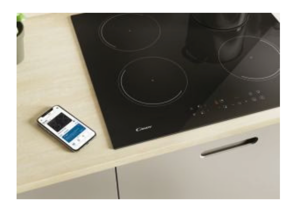 Candy CI642CTTWIFI 60cm 4 zone Induction Hob with Black Glass Finish