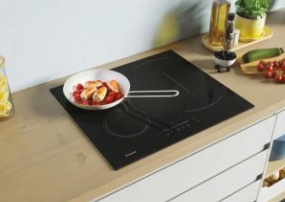 Candy CTP64SC/E1 60cm Induction Hob with 4 Cooking Zones Black Glass Finish