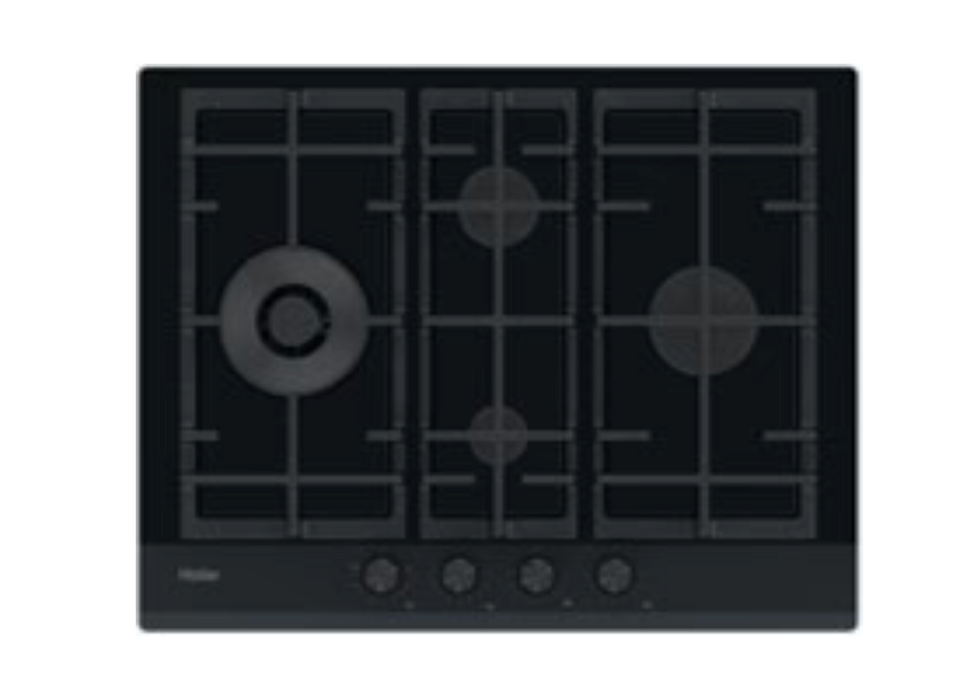 Haier HAVG5D4HB 60cm 4 Cooking Zones Gas on Glass Hob