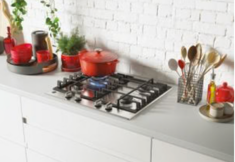 Hoover HHG6BRK3X 60cm Stainless Steel Finish Gas Hob