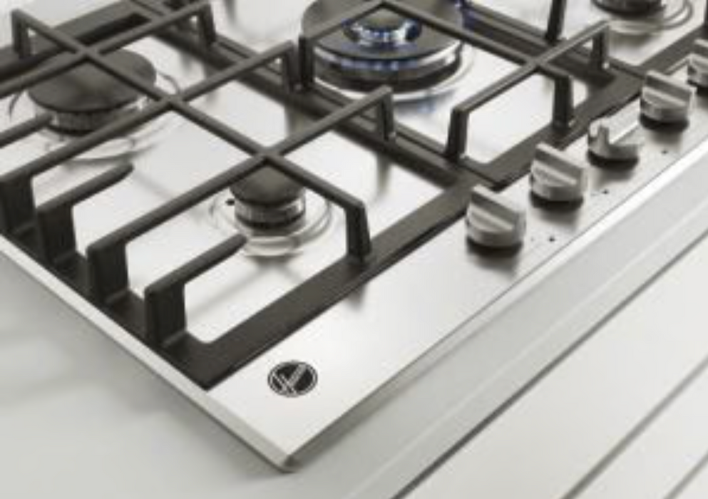 Hoover HHG75WK3X 75cm 5 BURNER GAS HOB - Stainless Steel & Inox