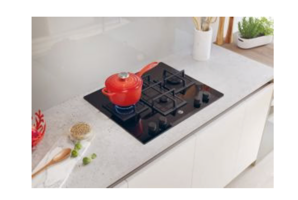 Hoover HVG6DC5B 60cm 4 Zone Gas on Glass Hob