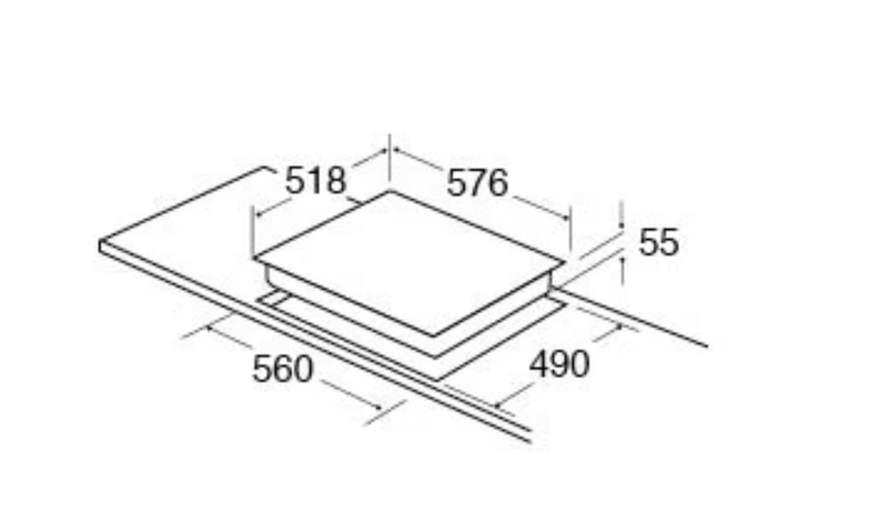 CDA HN6841FR Four zone induction hob