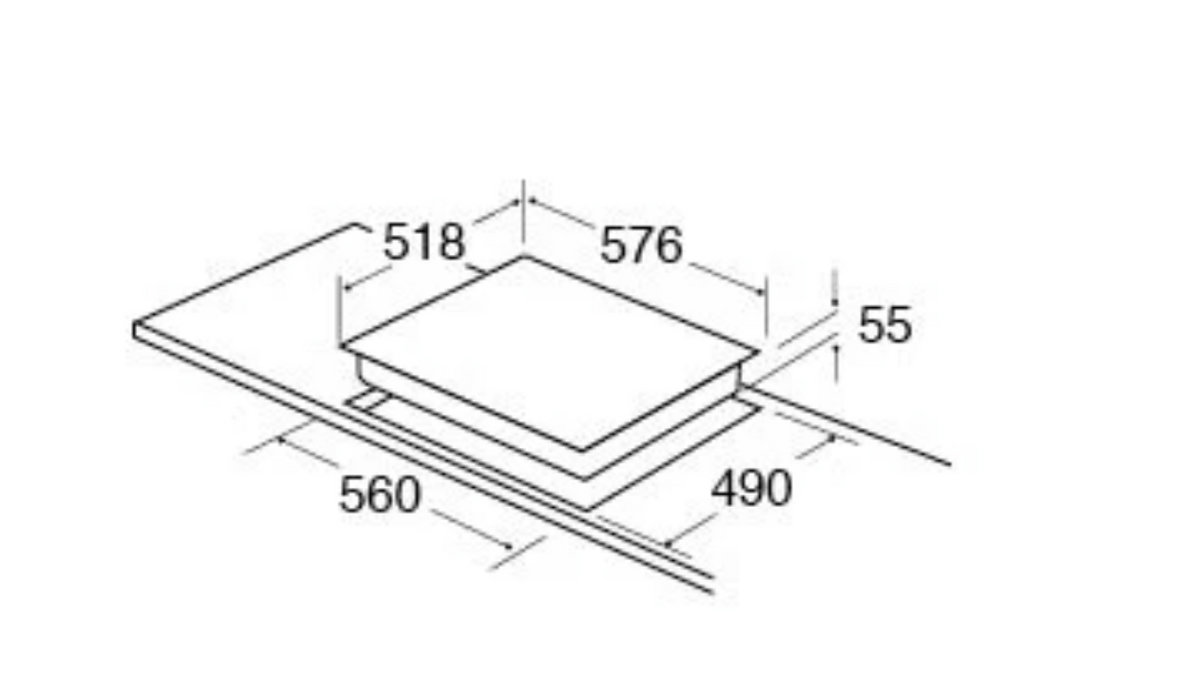 CDA HN6841FR Four zone induction hob