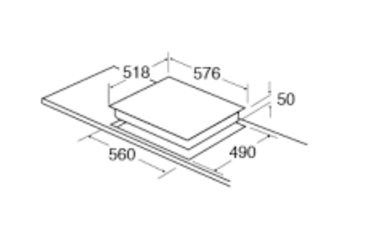 CDA HN6732FR Four zone induction hob