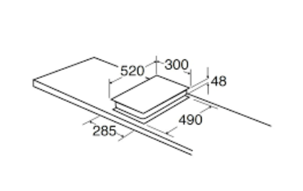 CDA HN3621FR Domino two zone induction hob