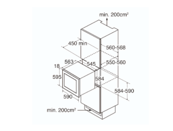 CDA FWV601BL Integrated wine cooler