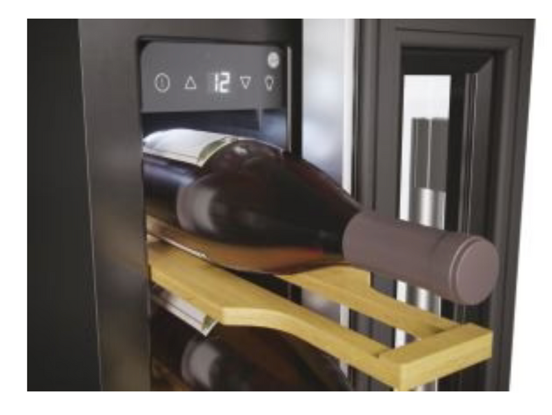 Hoover HWCB15UK/1 7 Bottle Freestanding Wine Fridge