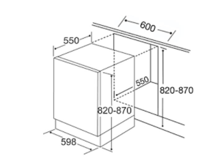 Panel Ready CDA CDI6242 60cm Fully Integrated 15 place setting Dishwasher