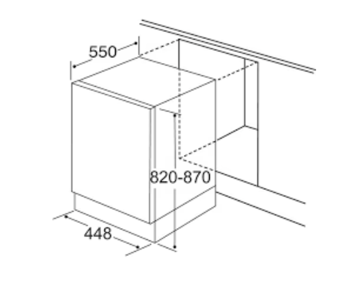 Panel Ready CDA CDI4121 45cm Slimline Fully Integrated 10 place setting Dishwasher