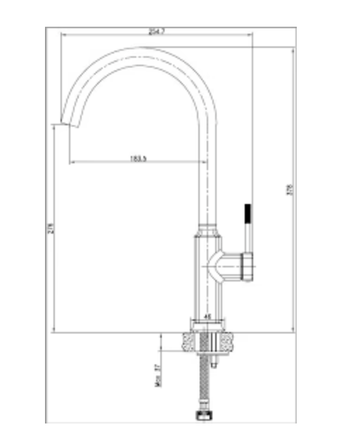 Tap CDA TCC5BL Single lever