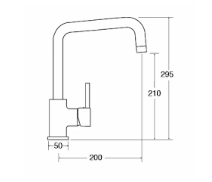 Tap CDA TC66CH Side single lever with quad spout