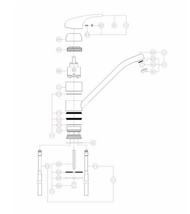 Tap CDA TC15CH Classic single lever