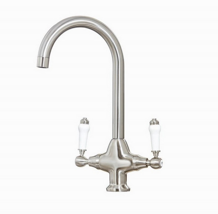 Tap Imperial Dual Lever Mixer Kitchen - Brushed Nickel