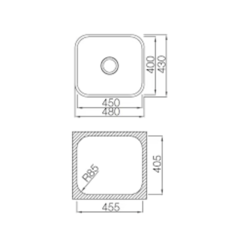 Sink CDA KCC33GM Undermount