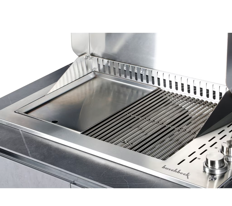 Buschbeck Derby Outdoor Kitchen – Grey Marbled Ceramic Finish 2.6M Plus Weather Protection Cover