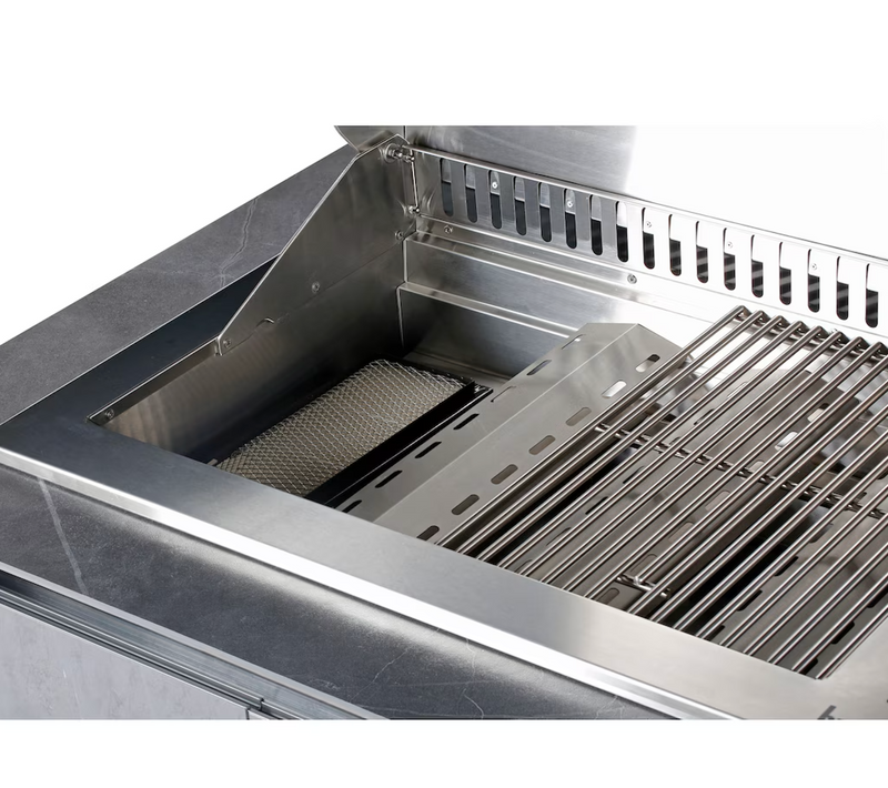 Buschbeck Derby Outdoor Kitchen – Grey Marbled Ceramic Finish 2.6M Plus Weather Protection Cover