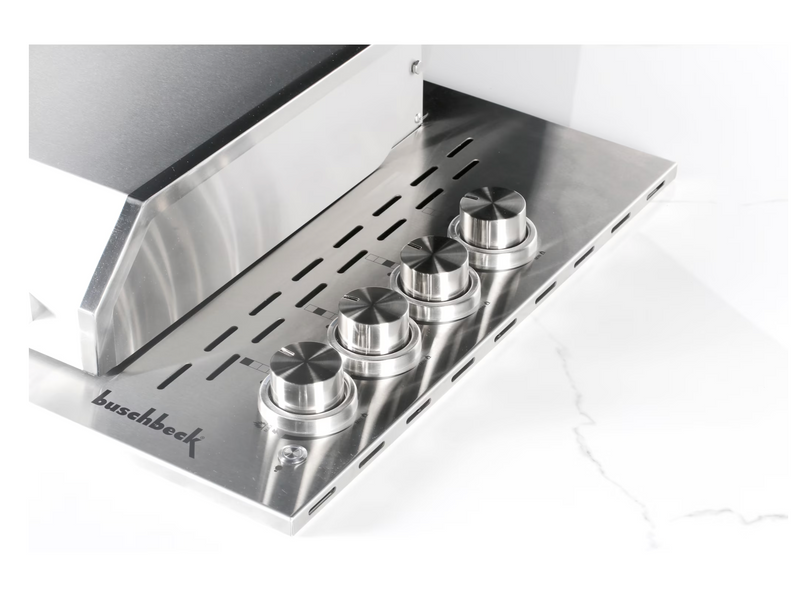 Buschbeck Derby Outdoor Kitchen – White Marbled Ceramic Finish 2.6M Plus Weather Protection Cover