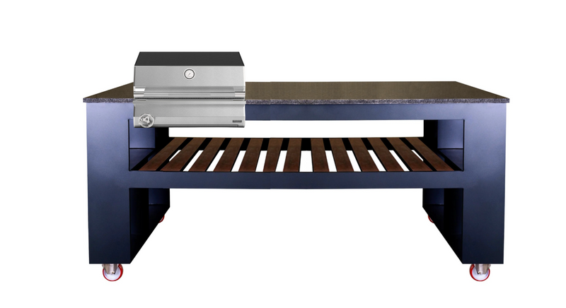Grillandia Outdoor Kitchen Brabura Charcoal Grill, Sink & Weather Cover - 3M
