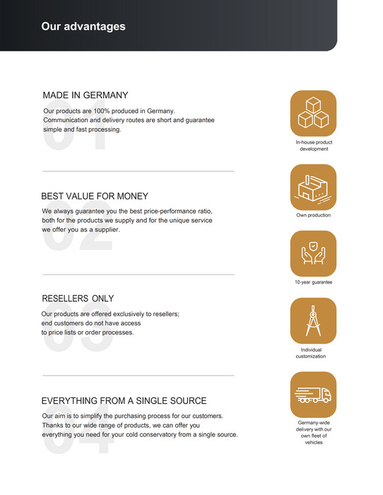Terrace Canopy TDS with Polycarbonate 16mm Width 6m x Depth 4m
