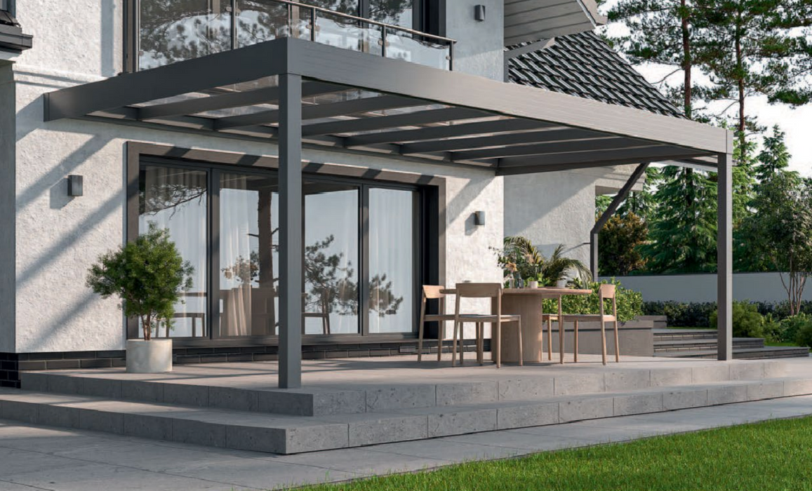 Flat Roof SkyView with VSG Glass 8mm Width 5m x Depth 4m