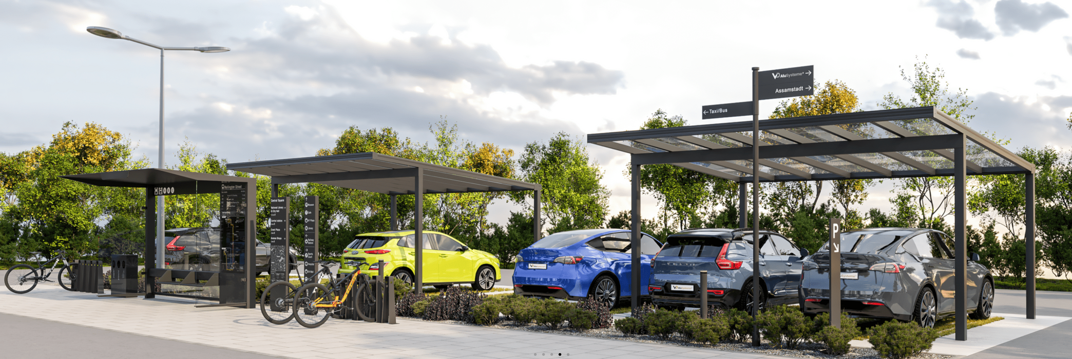 Carport TDS with VSG Glass Width – 5 meters | Depth – 4 meters