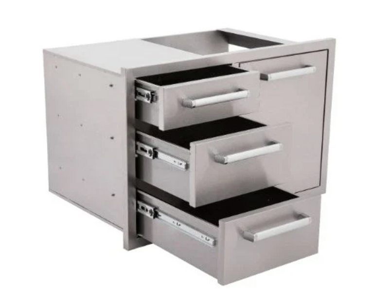 Grillandia Outdoor Kitchen Whistler Burford 4 Burner, Oven and Weather Cover - 2.5M