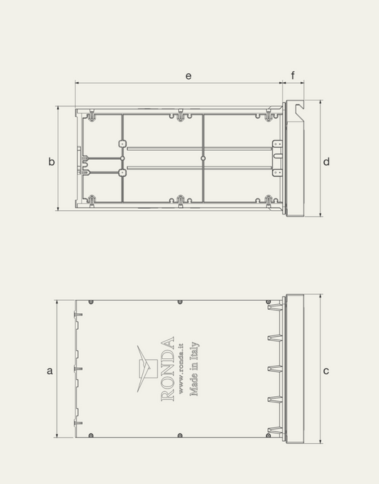 Ronda Insulated Single Drawer W413mm x H324mm