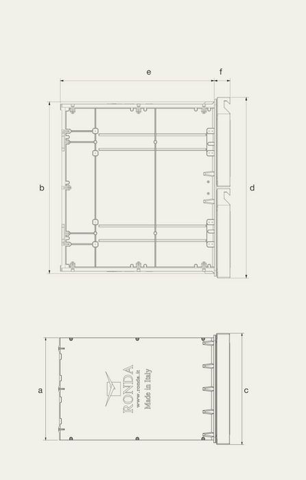 Ronda Insulated Double Drawer W413mm x H654mm